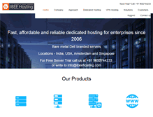 Tablet Screenshot of ibeehosting.com